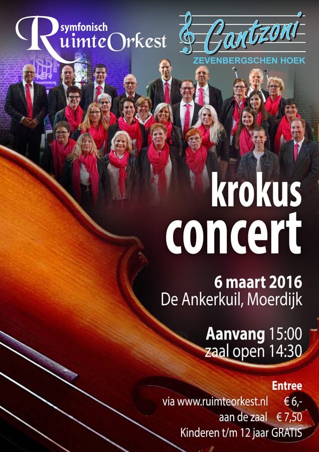 Vrolijk Krokusconcert met koor Cantzoni