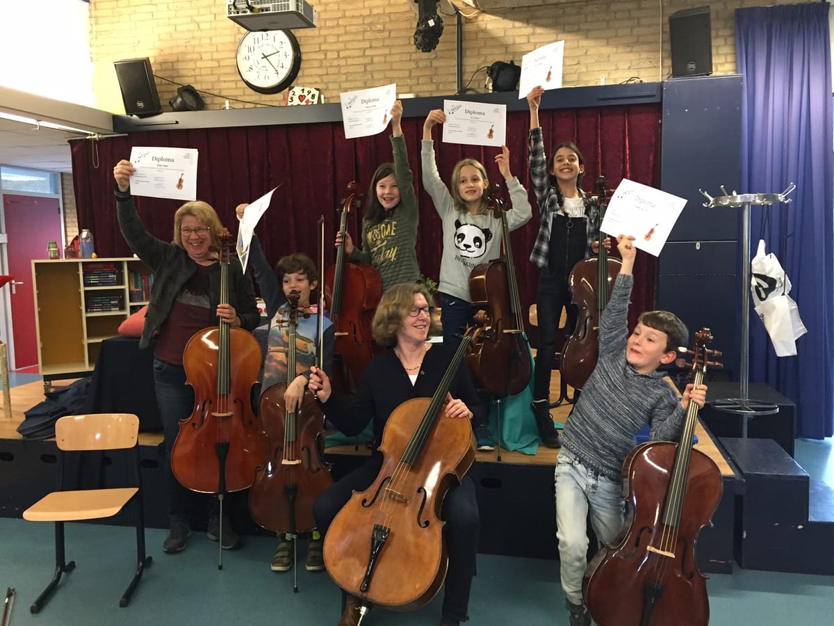 Tweede cursus ' Cellospelen voor een Slimmer Kind' succesvol afgesloten!