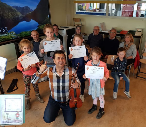 Diploma-uitreiking en start nieuwe vioolcursus!